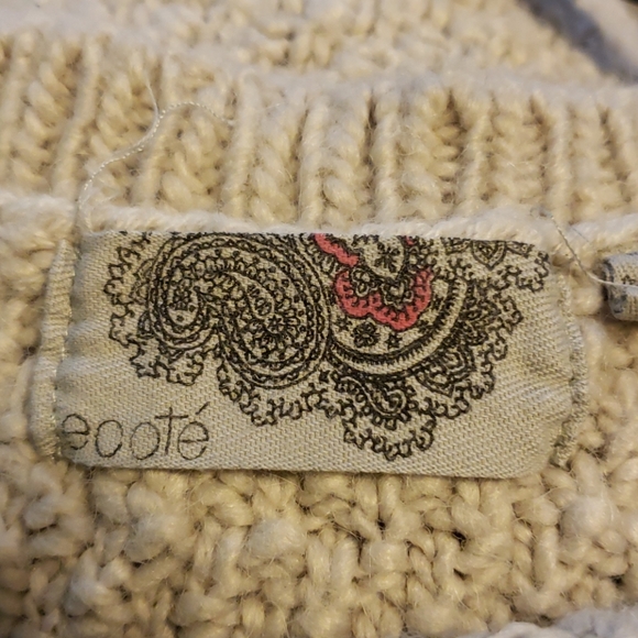 Ecote - Wool/Alpaca Blend Beige Sweater - Picture 4 of 4